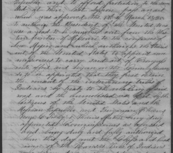 Original handwritten Treaty of 1846 (Page 1)