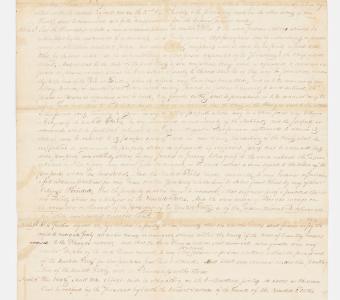 Original handwritten Treaty of 1825 (Page 2)