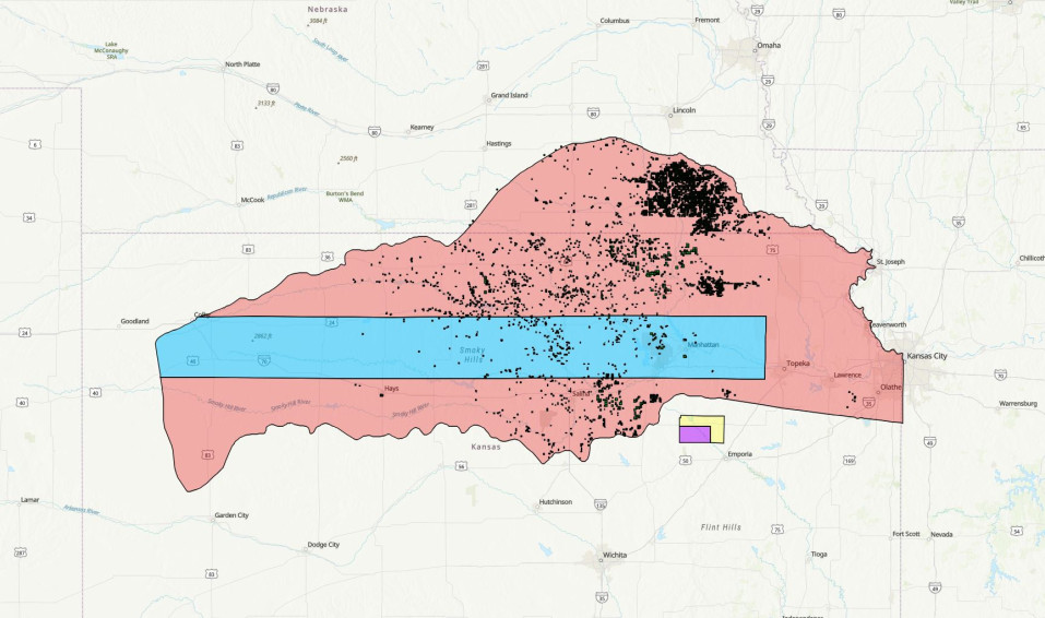 Kanza (Kaw Nation) Land Cessions 1825-1847